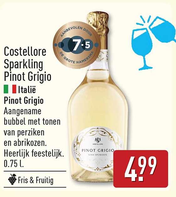 Costellore Sparkling Pinot Grigio