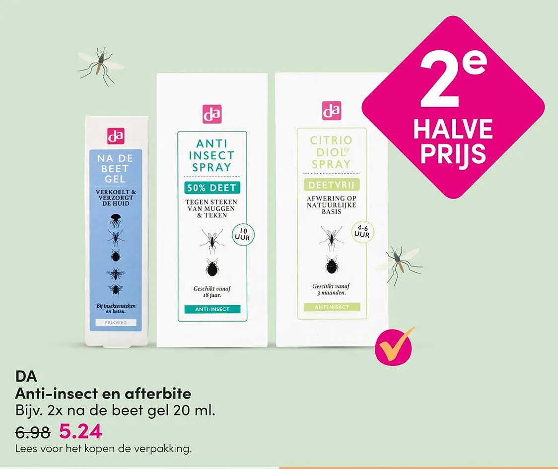 DA Anti-insect en afterbite 2e halve prijs