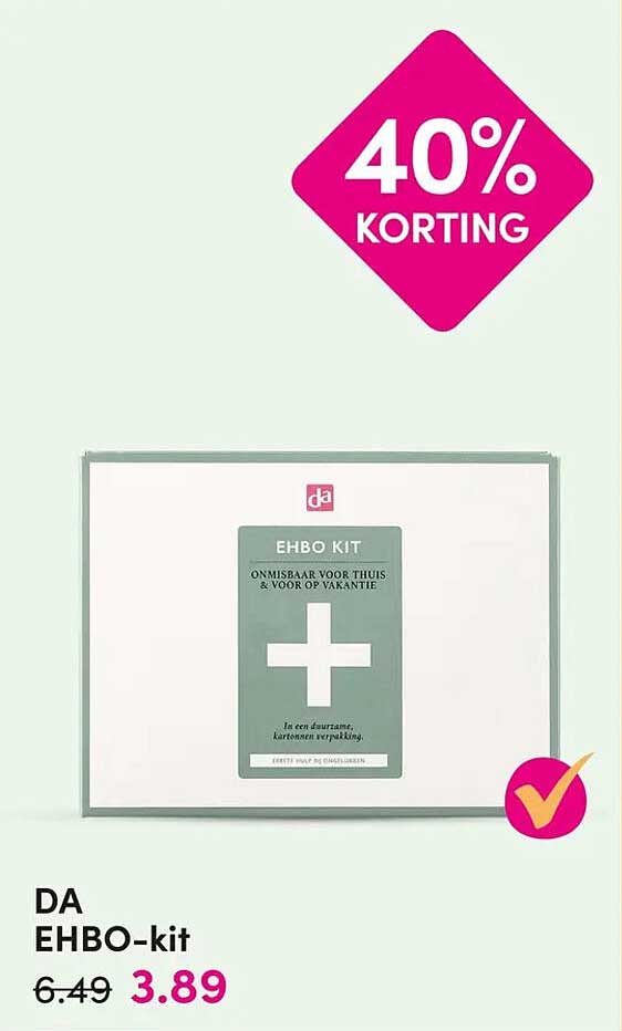 DA EHBO-kit 40% KORTING