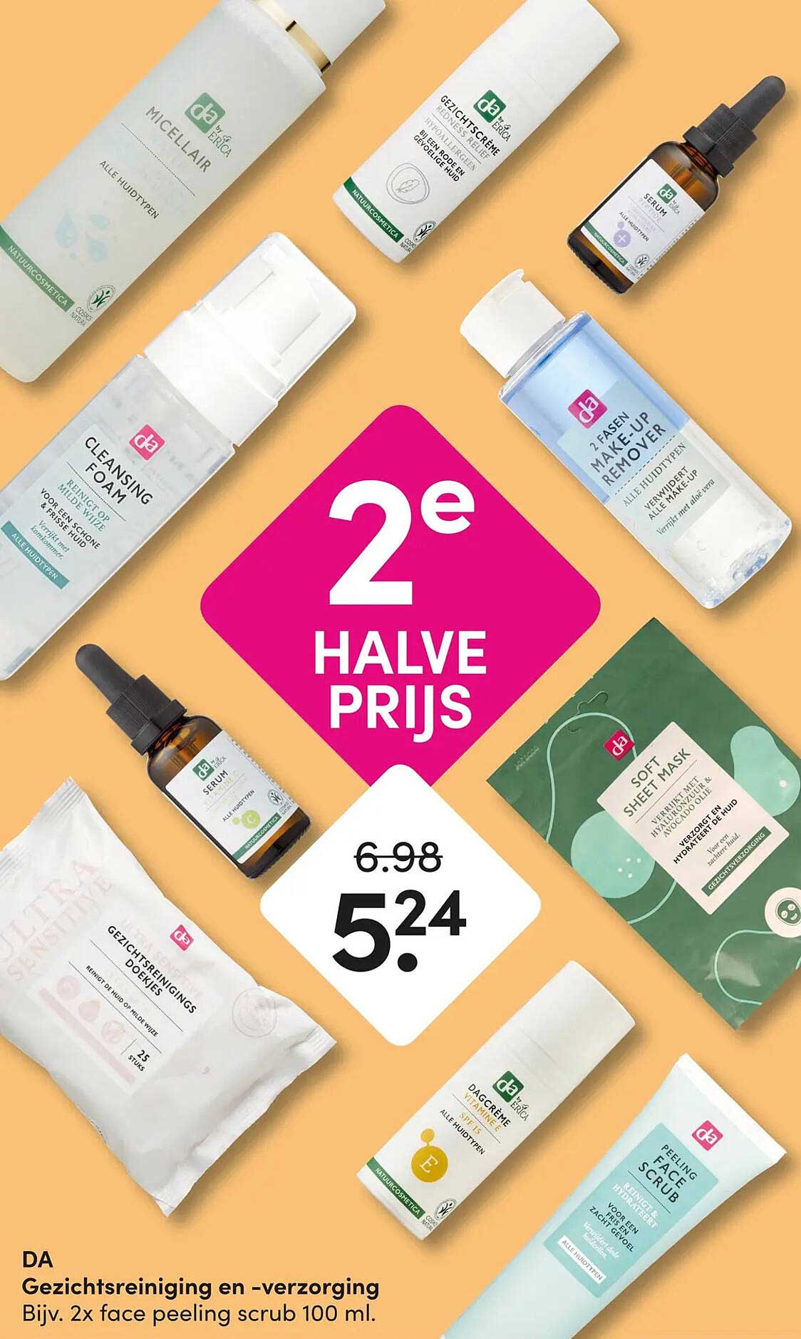DA Gezichtsreiniging en -verzorging 2e halve prijs