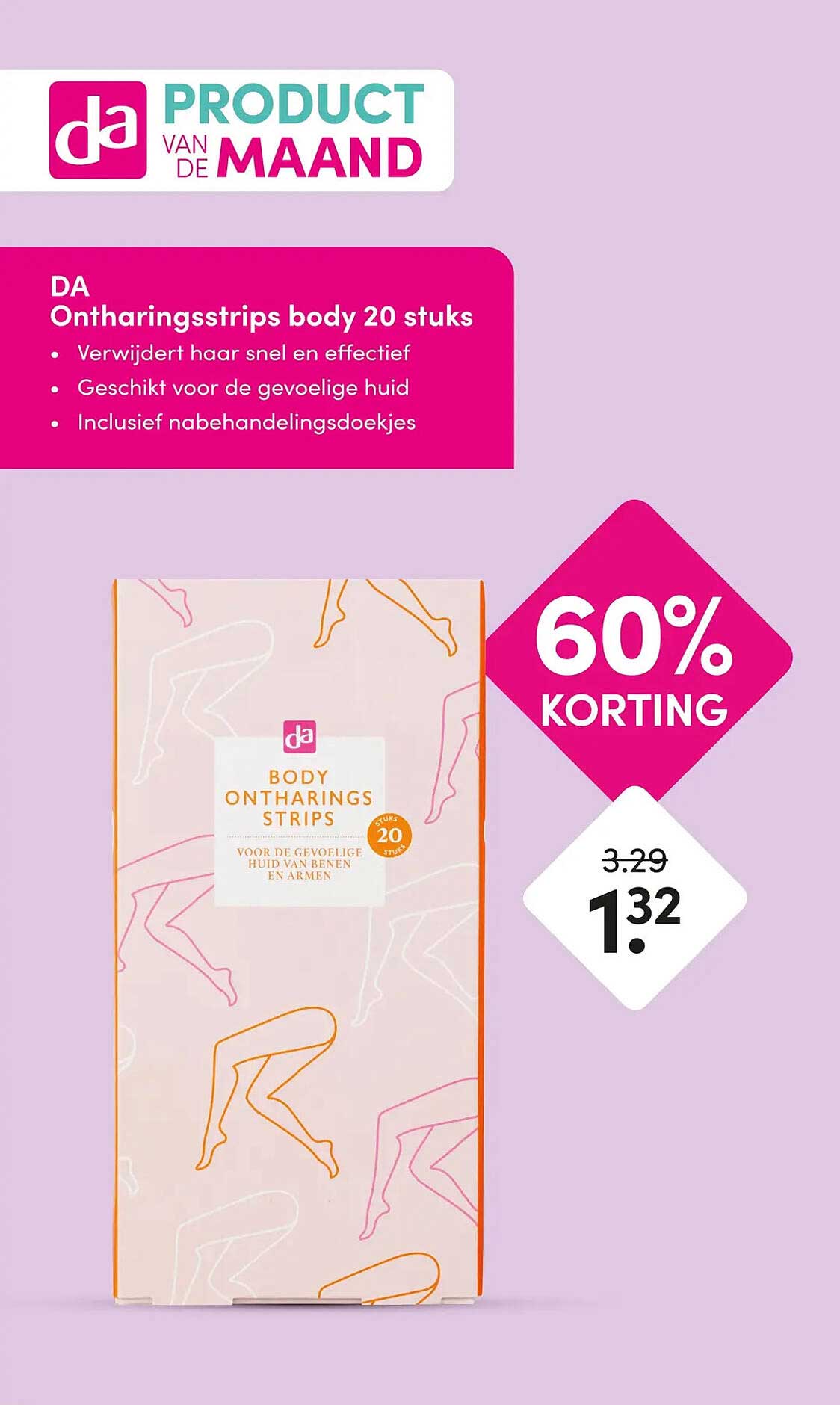 DA Ontharingsstrips body 20 stuks