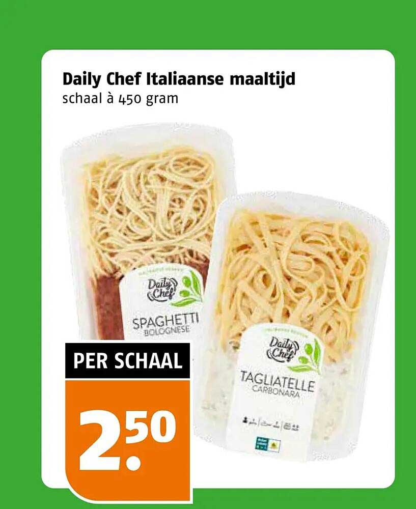 Daily Chef Italiaanse maaltijd schaal à 450 gram
