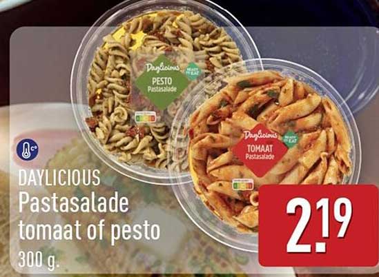 DAYLICIOUS Pastasalade tomaat of pesto 300 g