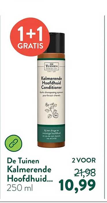 De Tuinen Kalmerende Hoofdhuid Conditioner 1+1 GRATIS