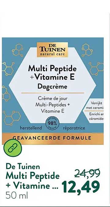 De Tuinen Multi Peptide + Vitamine E Dagcrème