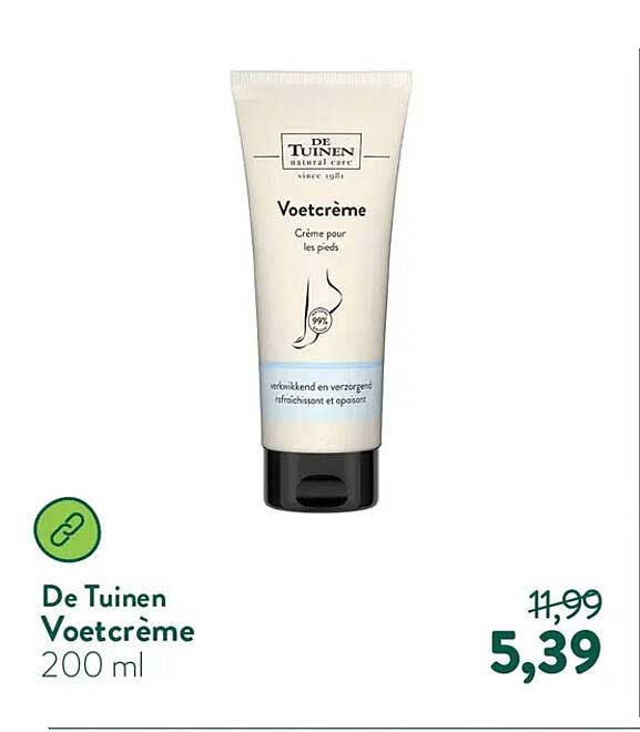 De Tuinen Voetcrème 200 ml