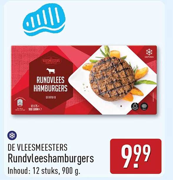 De Vleesmeesters Rundvleeshamburgers