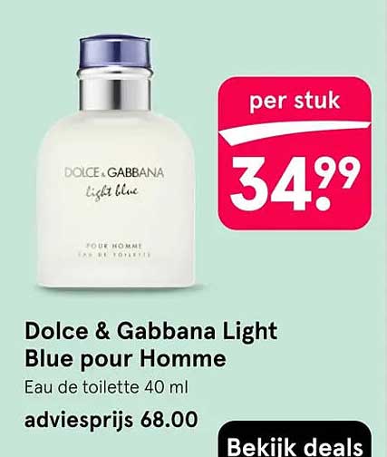 Dolce & Gabbana Light Blue pour Homme
