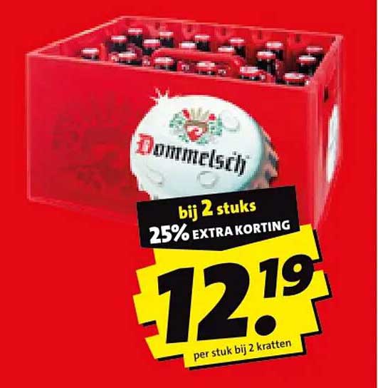 Dommelsch bij 2 stuks 25% EXTRA KORTING