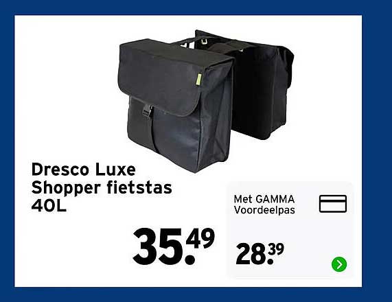 Dresco Luxe Shopper fietstas 40L