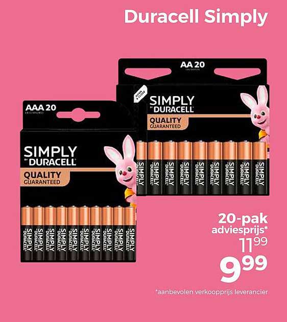 Duracell Simply 20-pak