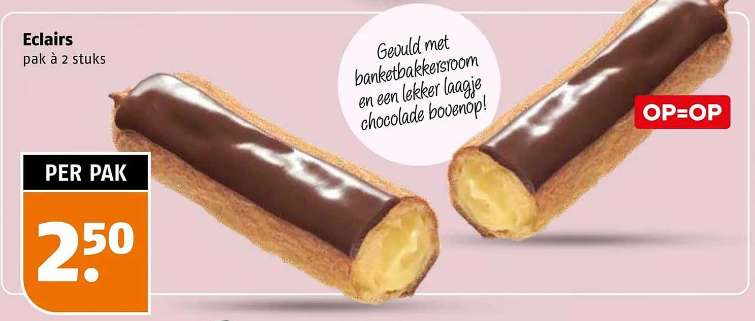 Eclairs pak à 2 stuks