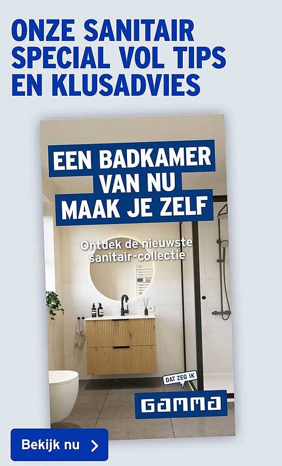 Een badkamer van nu maak je zelf