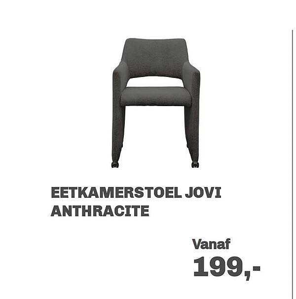 EETKAMERSTOEL JOVI ANTHRACITE
