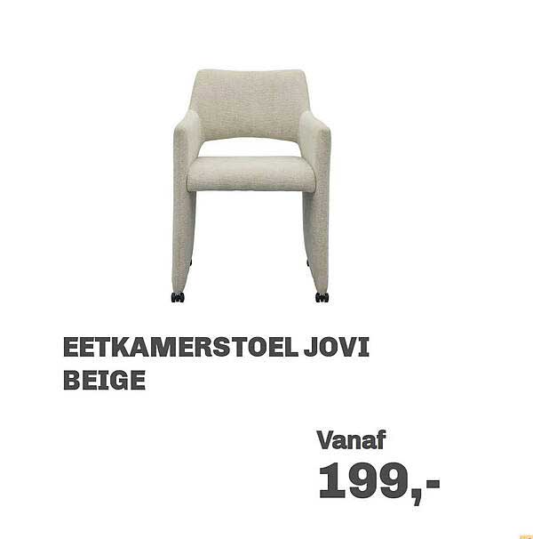 EETKAMERSTOEL JOVI BEIGE