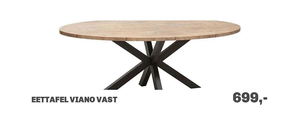 Eettafel Viano vast