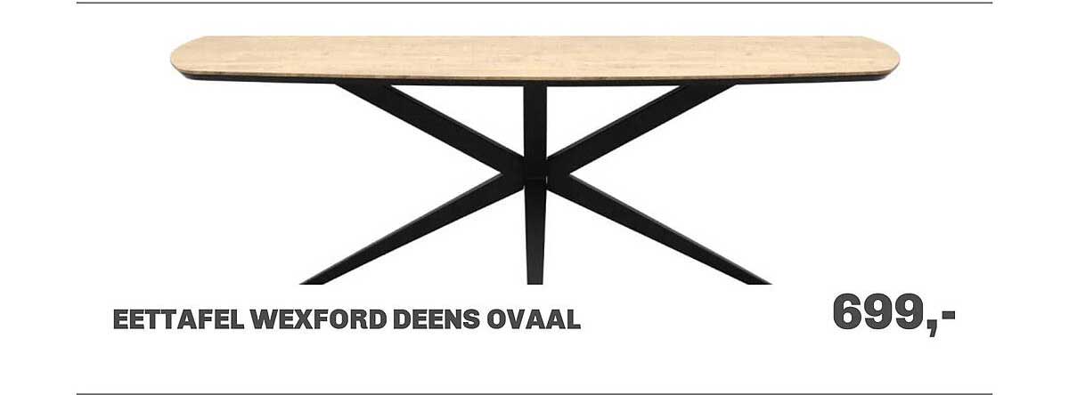 Eettafel Wexford Deens ovaal