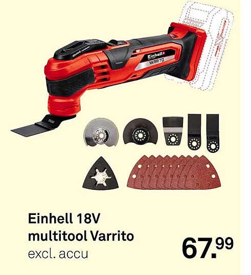 Einhell 18V multitool Varrito excl. accu
