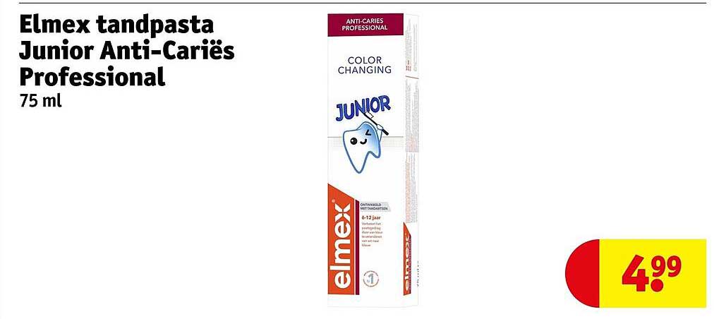 Elmex tandpasta Junior Anti-Cariës Professional 75 ml