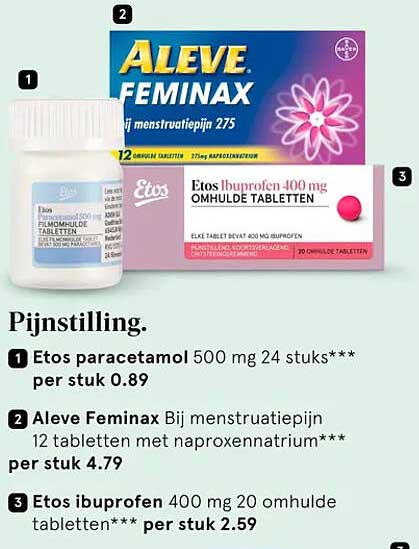 Etos paracetamol 500 mg 24 stuks***