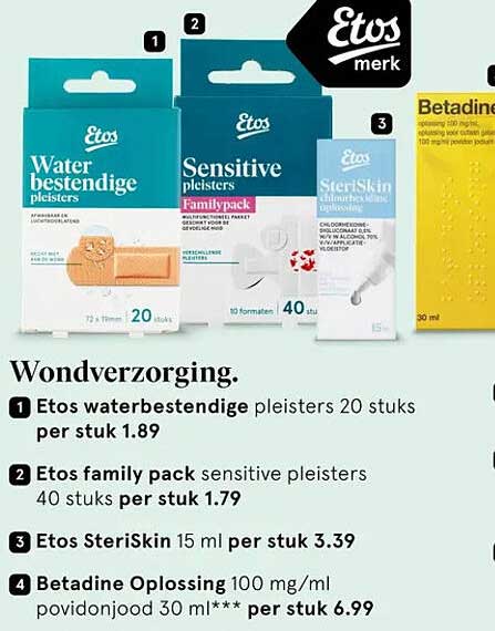 Etos waterbestendige pleisters 20 stuks