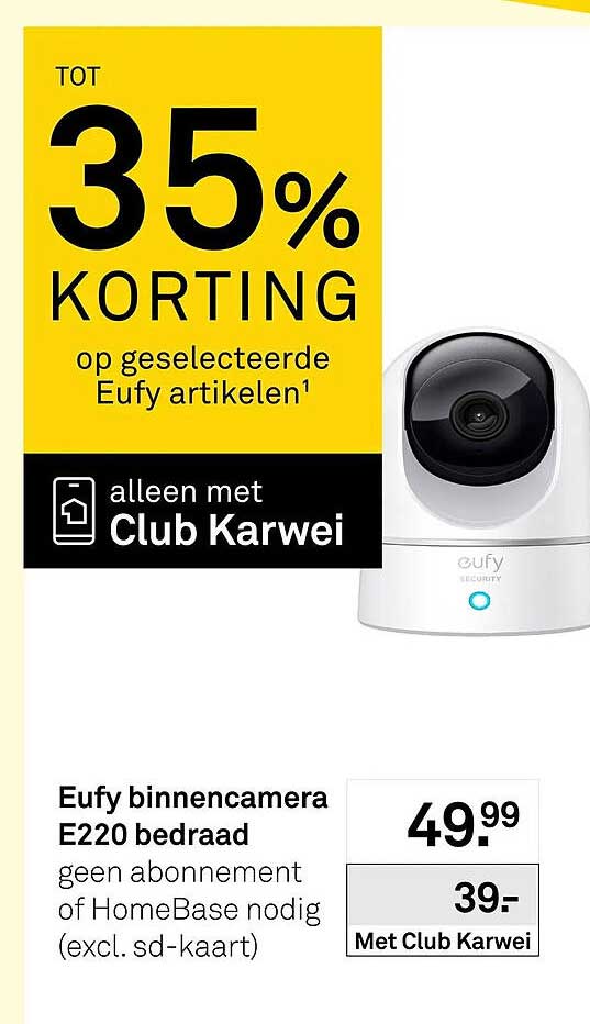 Eufy binnencamera E220 bedraad
