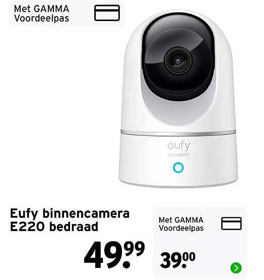 Eufy binnencamera E220 bedraad