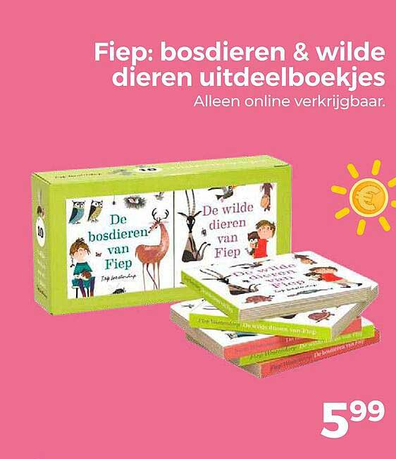 Fiep: bosdieren & wilde dieren uitdeelboekjes