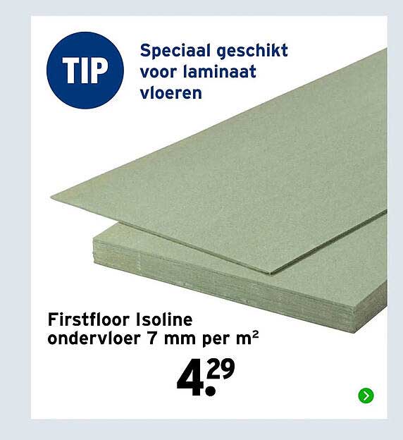 Firstfloor Isoline ondervloer 7 mm per m²
