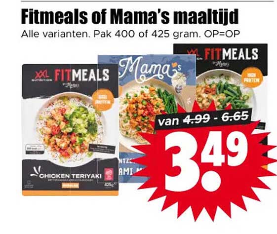 Fitmeals of Mama’s maaltijd