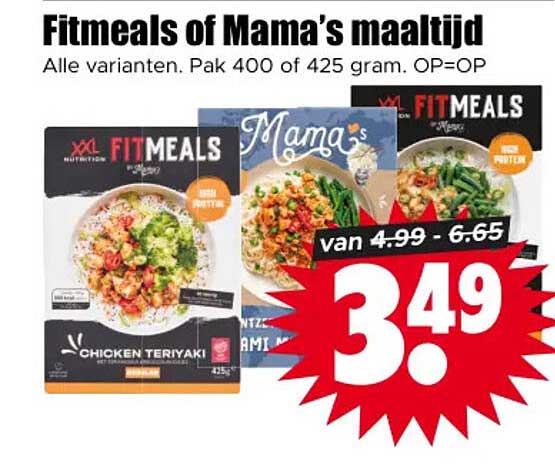 Fitmeals of Mama’s maaltijd