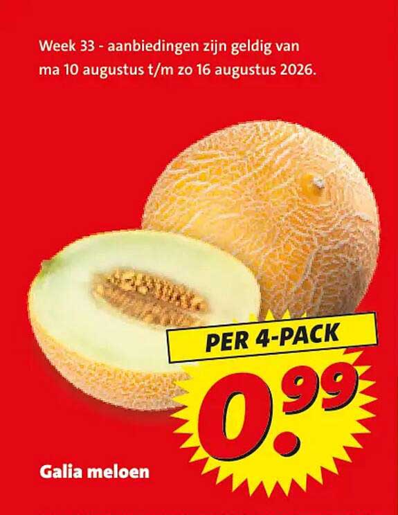 Galia meloen PER 4-PACK
