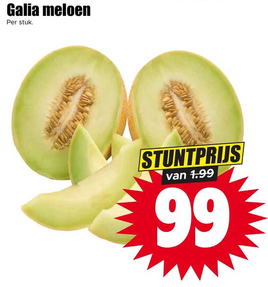Galia meloen Per stuk. STUNTPRIJS