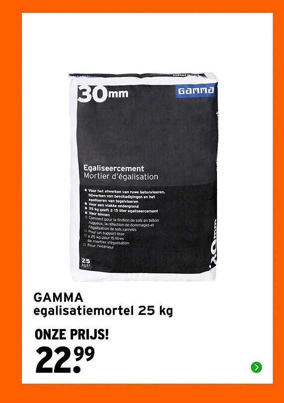 GAMMA egalisatiemortel 25 kg