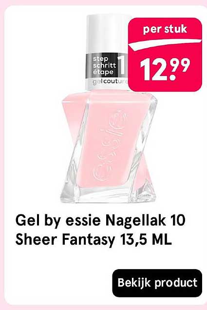 Gel by essie Nagellak 10 Sheer Fantasy 13,5 ML