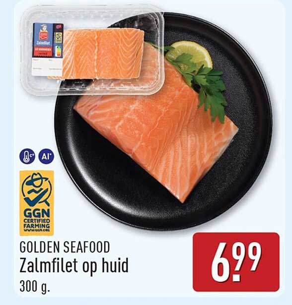 Golden Seafood Zalmfilet op huid 300 g.