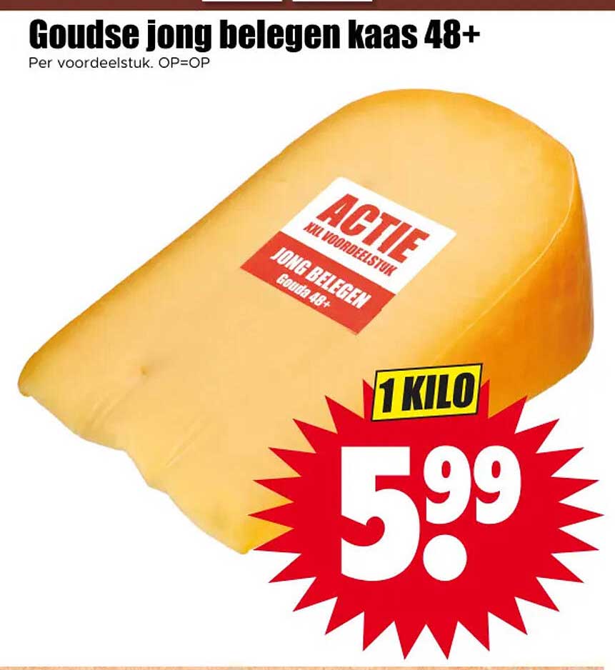Goudse jong belegen kaas 48+