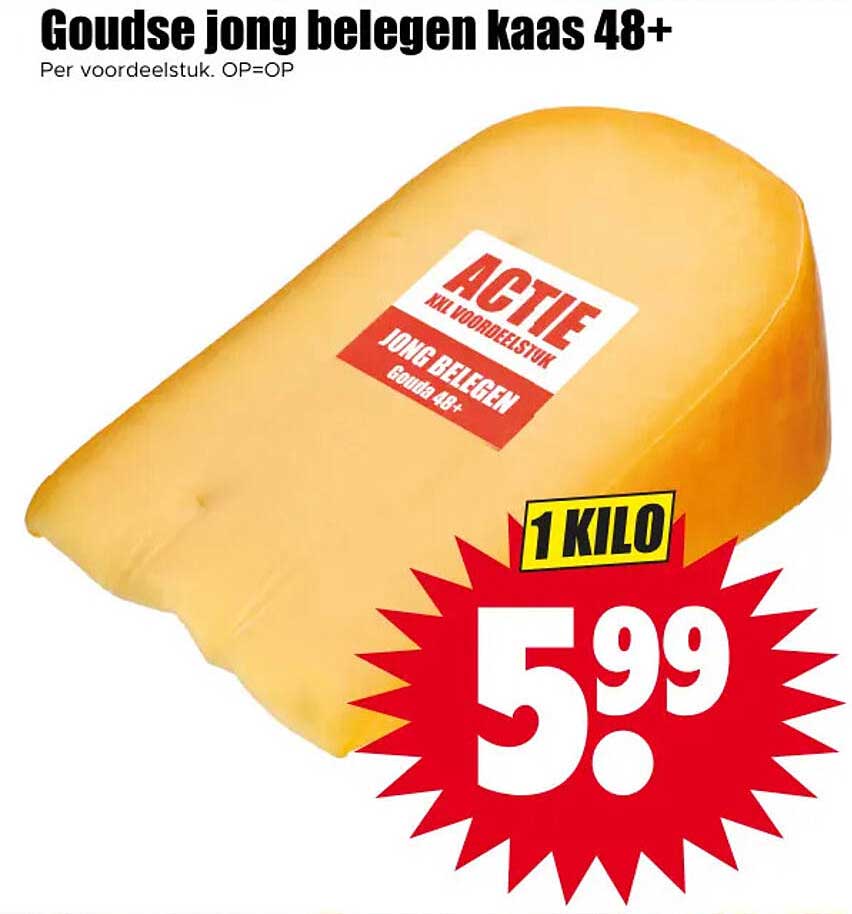 Goudse jong belegen kaas 48+