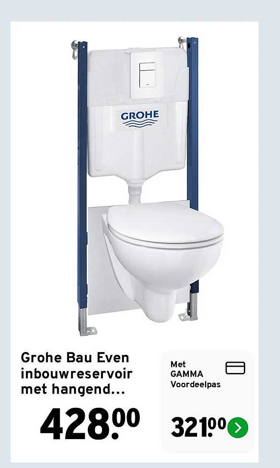 Grohe Bau Even inbouwreservoir met hangend...