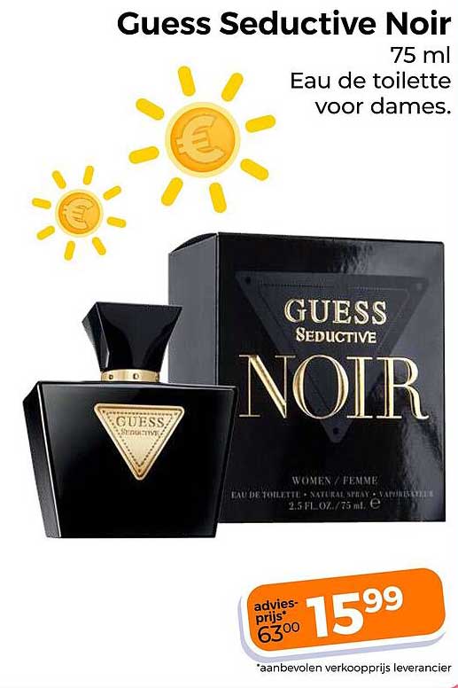 Guess Seductive Noir 75 ml Eau de toilette voor dames