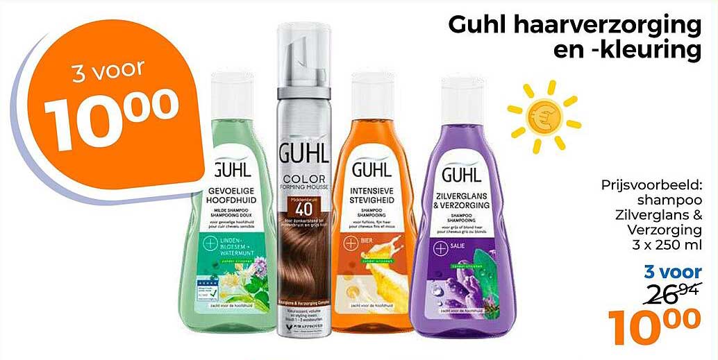 Guhl haarverzorging en -kleuring