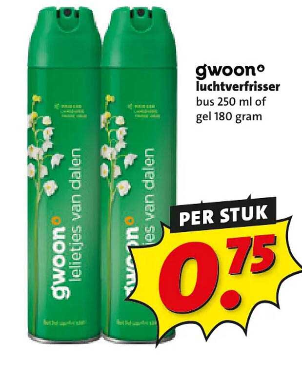gwoon luchtverfrisser bus 250 ml of gel 180 gram