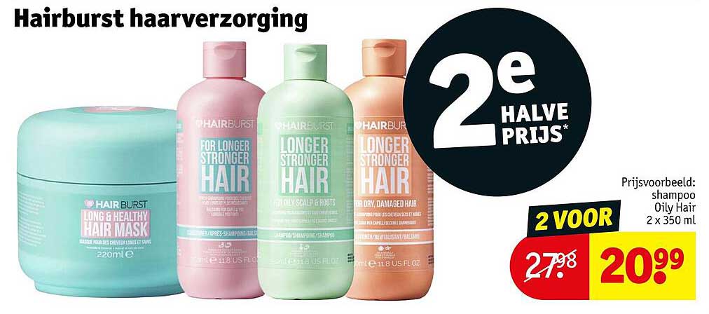 Hairburst haarverzorging 2e halve prijs