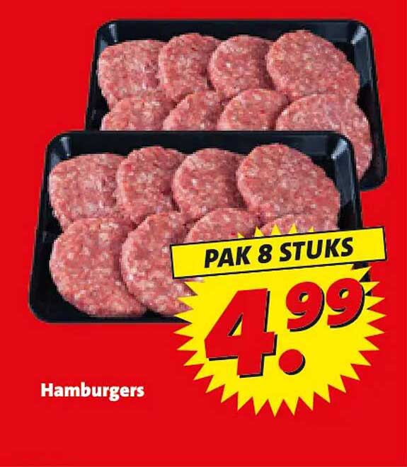 Hamburgers PAK 8 STUKS