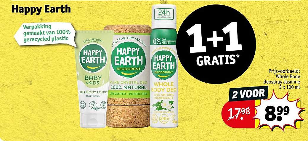 Happy Earth 1+1 GRATIS*