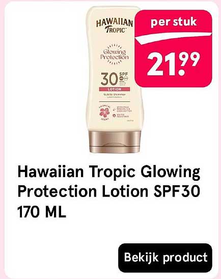 Hawaiian Tropic Glowing Protection Lotion SPF30 170 ML