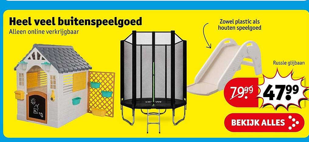 Heel veel buitenspeelgoed
