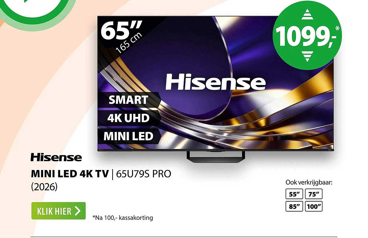 Hisense MINI LED 4K TV | 65U79S PRO (2026)