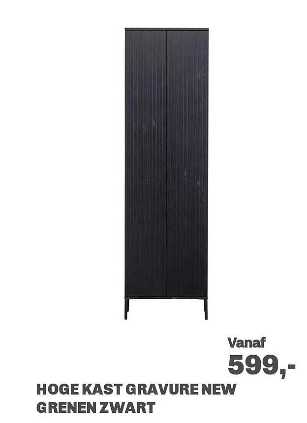 HOGE KAST GRAVURE NEW GRENEN ZWART
