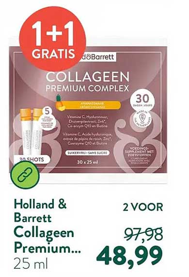 Holland & Barrett Collageen Premium... 25 ml 1+1 GRATIS